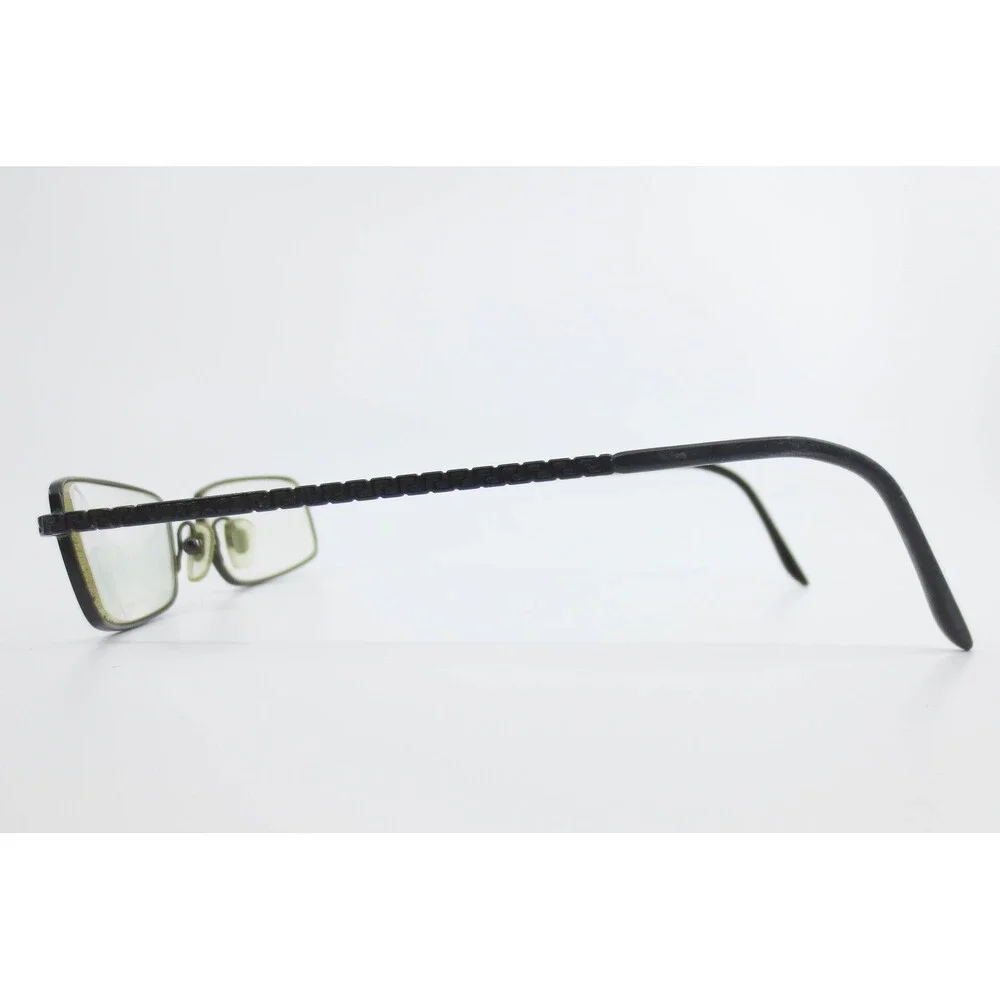 Versace 1036 1009-S Matte Black Greca Rectangular Eyeglass Frames 50-16-135